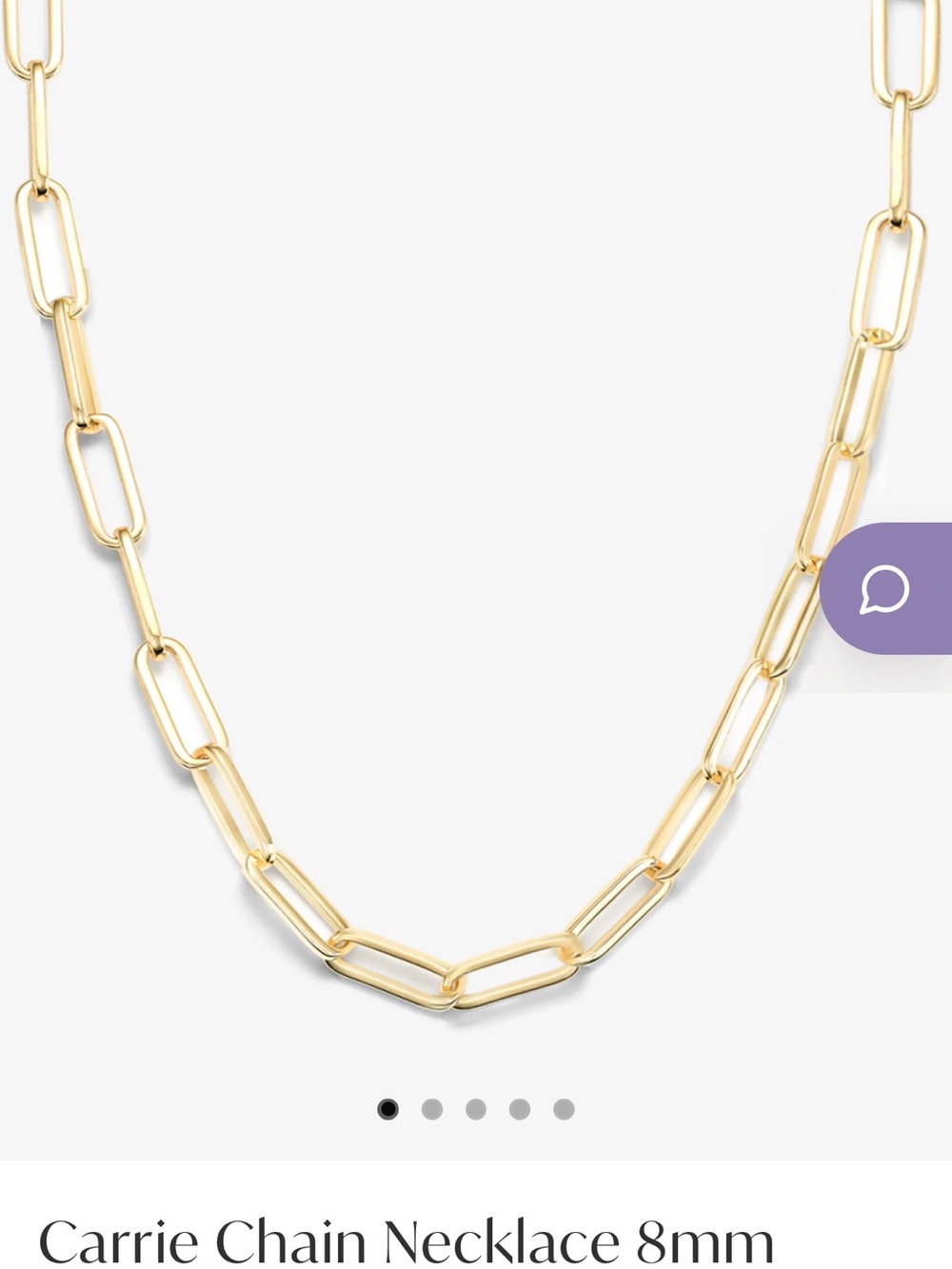 Carrie Chain Necklace 8mm - Gold